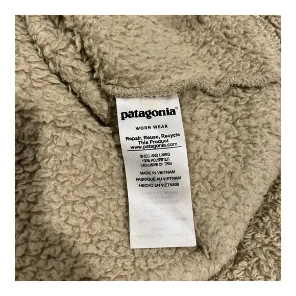 Patagonia Los Gatos Fleece Pullover Women's Small Brown‎ 1/4 Zip Soft Jacket - Picture 10 of 12